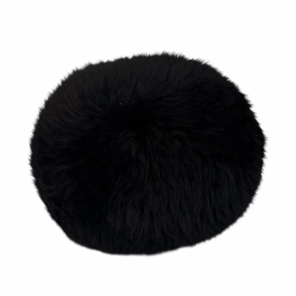 Vintage Beimar Black Tuscan Italian Dyed Lamb Fur Winter Hat Made in Italy main image 4